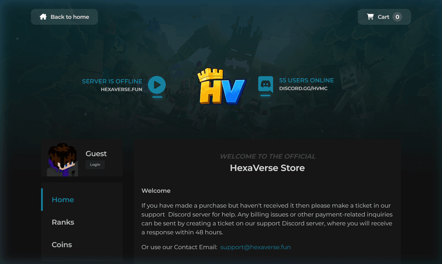 Hexaverse — Store